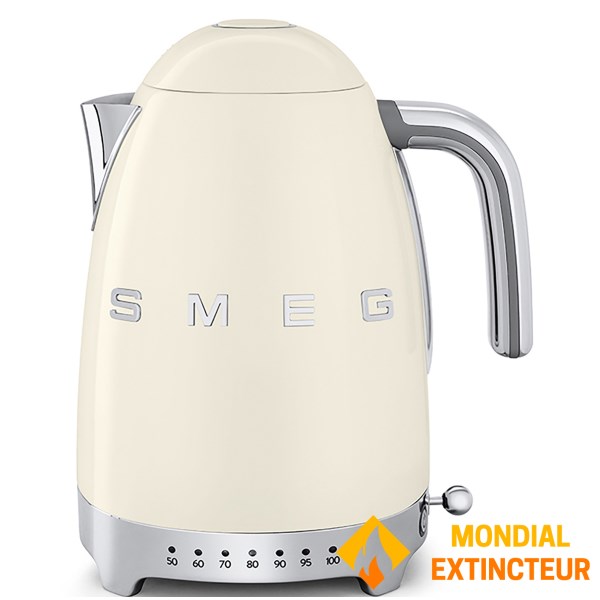Smeg - Bouilloire thermostatée 1.7 L Années 50 - Crème