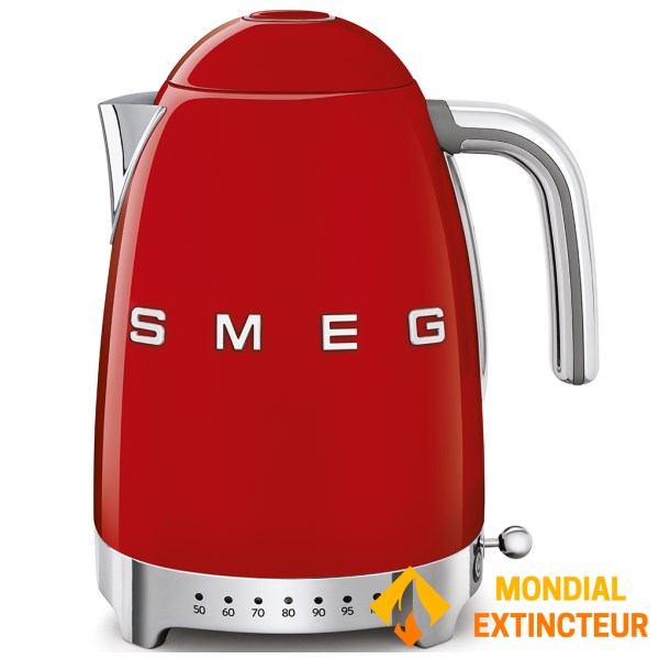 Smeg - Bouilloire thermostatée 1.7 L Années 50 - Rouge