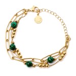 Cacharel - Bracelet Andrea vert/or