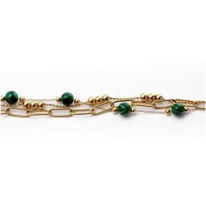Cacharel - Bracelet Andrea vert/or