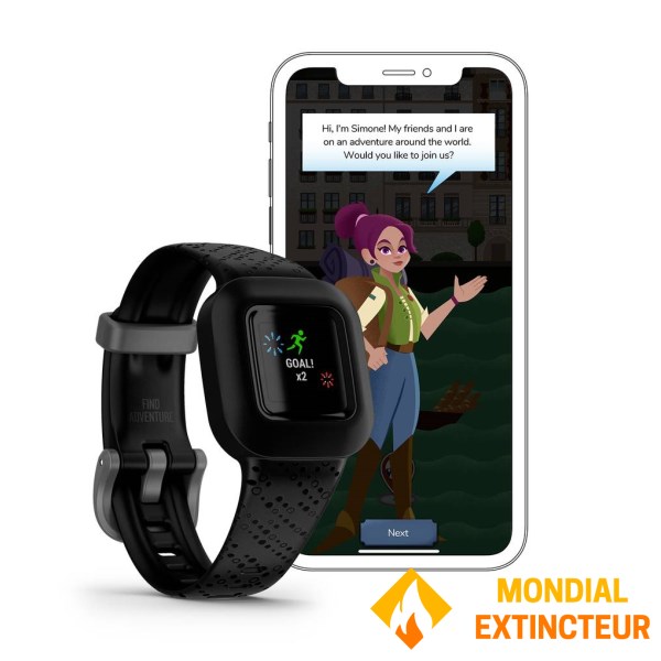 Garmin - Bracelet d’activité enfant Vivofit Jr. 3 Noir