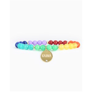 Les interchangeables - Bracelet Perles Karma - multicolore