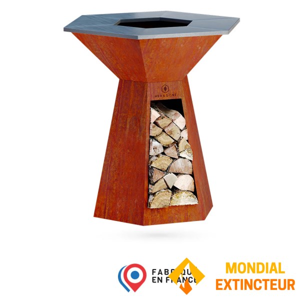 Hexagone - Braséro Festin Corten 105