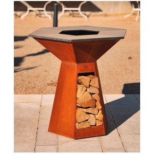 Hexagone - Braséro Festin Corten 105