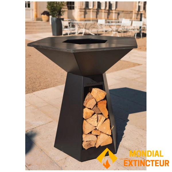 Hexagone - Braséro Festin Epoxy noir 105