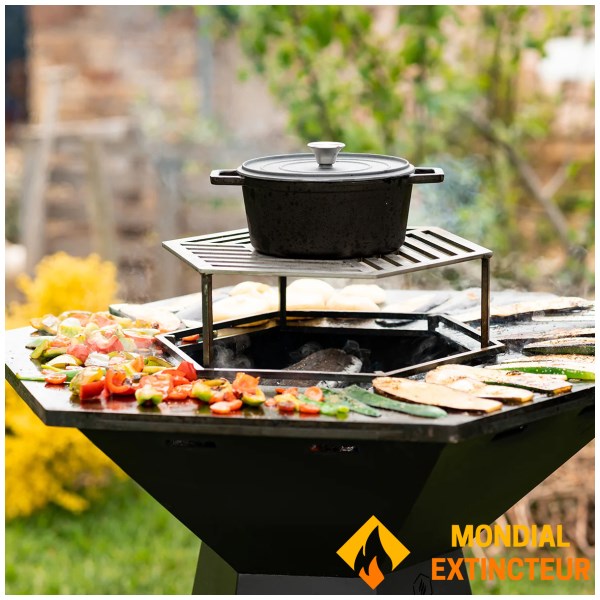 Hexagone - Braséro Festin Epoxy noir 105