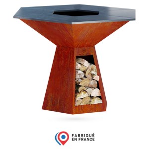 Hexagone - Braséro Grand banquet Corten 150