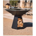 Hexagone - Braséro Grand banquet Epoxy noir 150