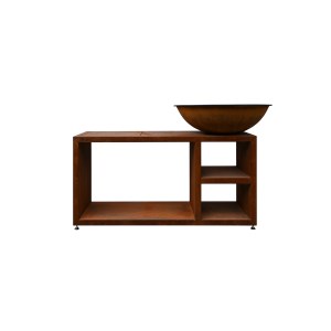 Quoco - Braséro Piatto Tavolo M Corten