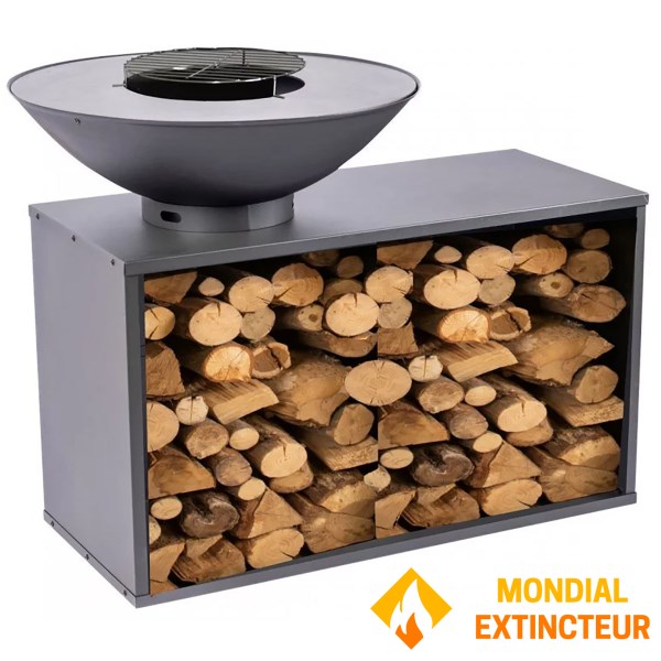 Redfire - Braséro Table Onyx 80 + Housse + Grille