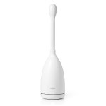 Oxo - Brosse à WC Avec nettoie-bord blanc