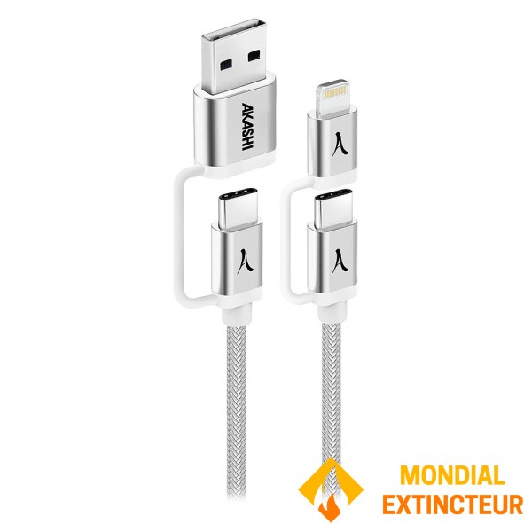 Akashi - Câble 4 en 1 Doni Fast Charge