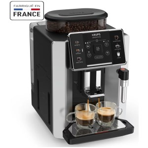 Krups - Cafetière à broyeur Sensation silver