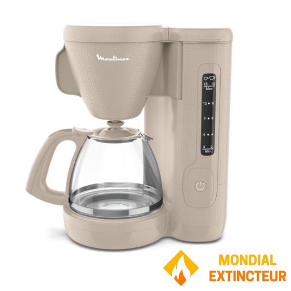 Moulinex - Cafetière électrique Morning Gris chaud