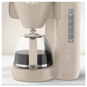 Moulinex - Cafetière électrique Morning Gris chaud