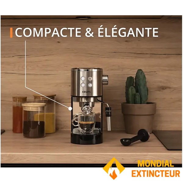 Krups - Cafetière expresso Virtuoso+ inox