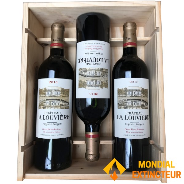 Lurton - Caisse vin rouge Pessac-Léognan La Louvière 2015 - 3 bout