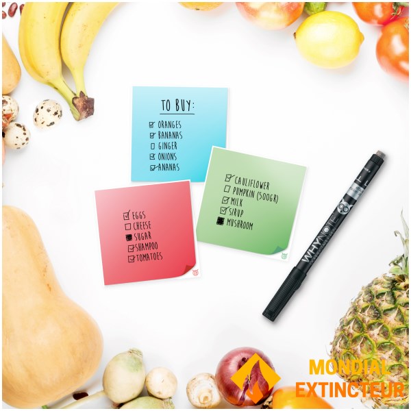 Whynote - Carnet de mémos détachables et effaçables Mémo Post