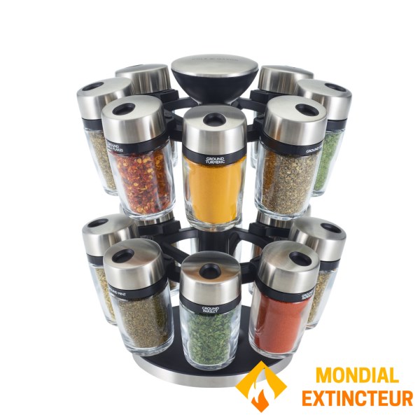 Cole et Mason - Carrousel à épices 16 pots