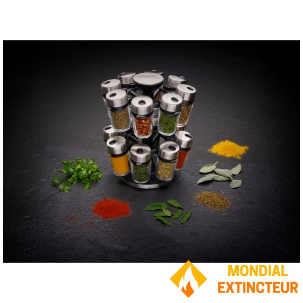 Cole et Mason - Carrousel à épices 16 pots