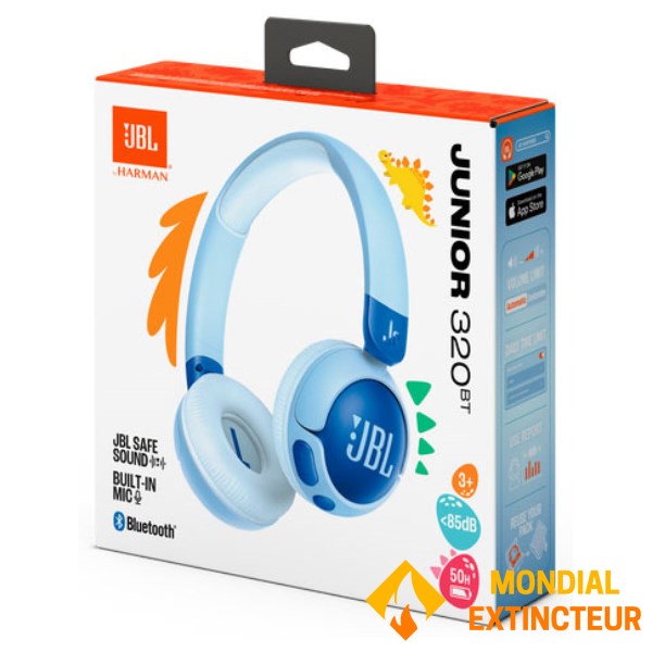 JBL - Casque Bluetooth enfant JBL Junior 320BT bleu/blanc