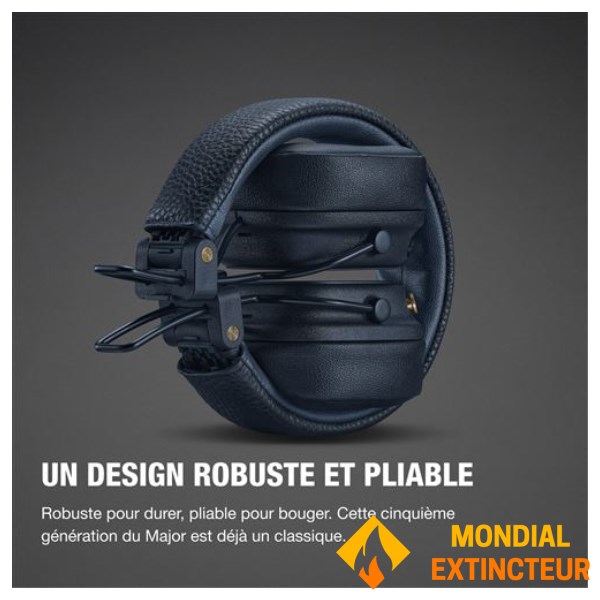 Marshall - Casque bluetooth Major 5 - Bleu