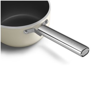 Smeg - Casserole 20 cm  Esthétique Années 50 crème mat