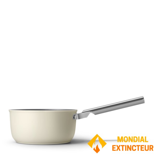 Smeg - Casserole 20 cm  Esthétique Années 50 crème mat