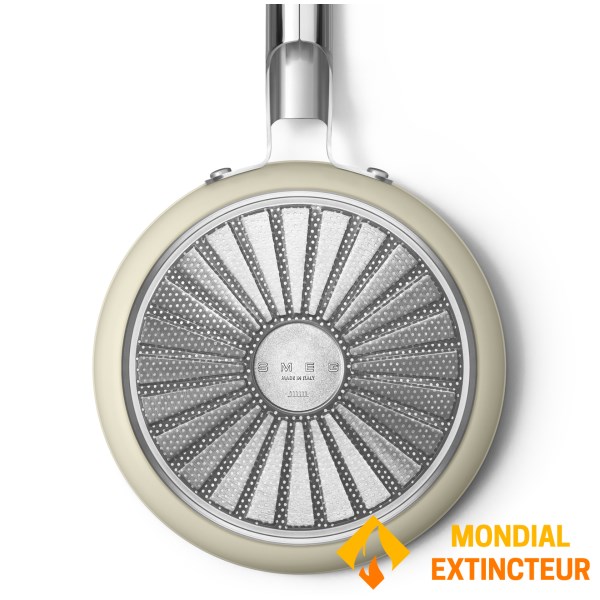 Smeg - Casserole 20 cm  Esthétique Années 50 crème mat