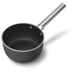 Smeg - Casserole 20 cm  Esthétique Années 50 noir mat