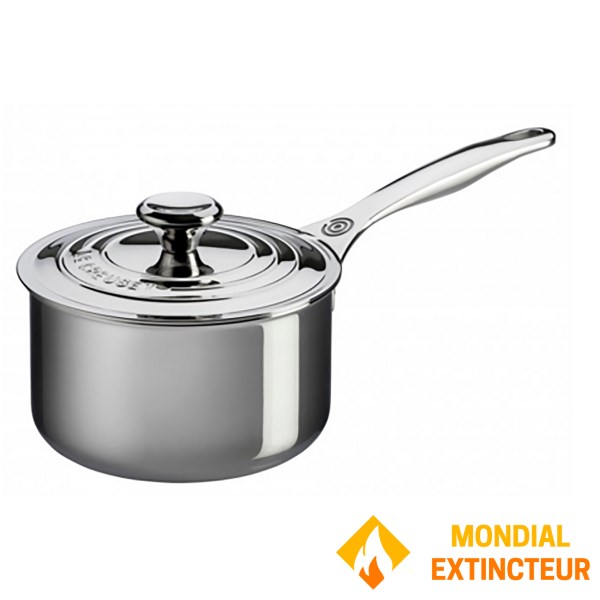 Le Creuset - Casserole "Signature" 18 cm + couvercle  Inox