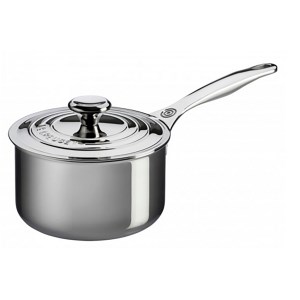 Le Creuset - Casserole "Signature" 18 cm + couvercle  Inox