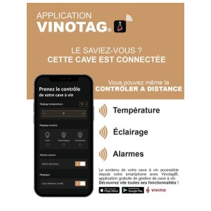 La Sommeliere - Cave de vieillissement 181 bouteilles vitrée