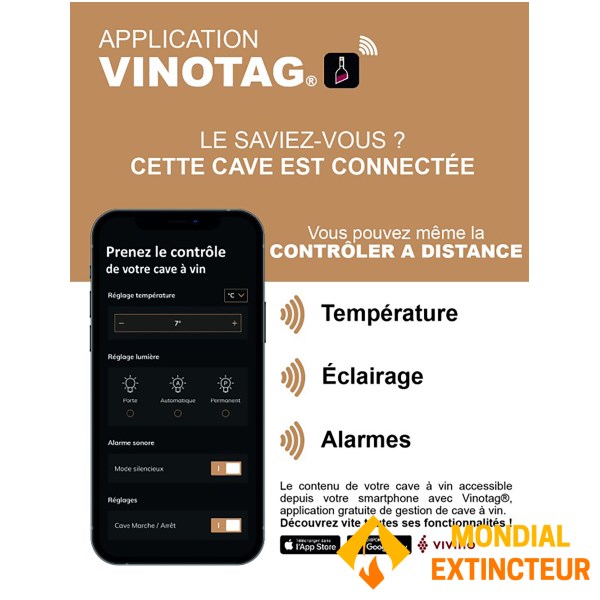 La Sommeliere - Cave de vieillissement Apogée 185 bouteilles