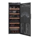 Climadiff - Cave à vin de vieillissement  294 bouteilles - porte pleine