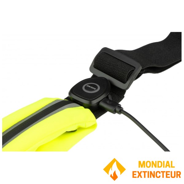 Avento - Ceinture de sport LED RECHARGEABLE