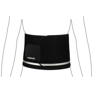 Avento - Ceinture de sudation Sauna trainer Ajustable L/XL