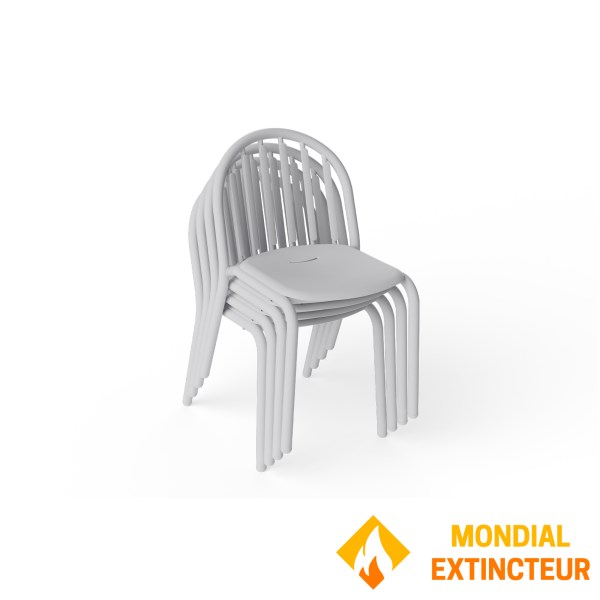 Fatboy - Chaise bistrot X4 Fred’s gris 