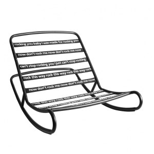 Fatboy - Chaise rocking chair Rock’n Roll - noir