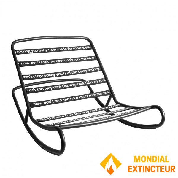 Fatboy - Chaise rocking chair Rock’n Roll - noir