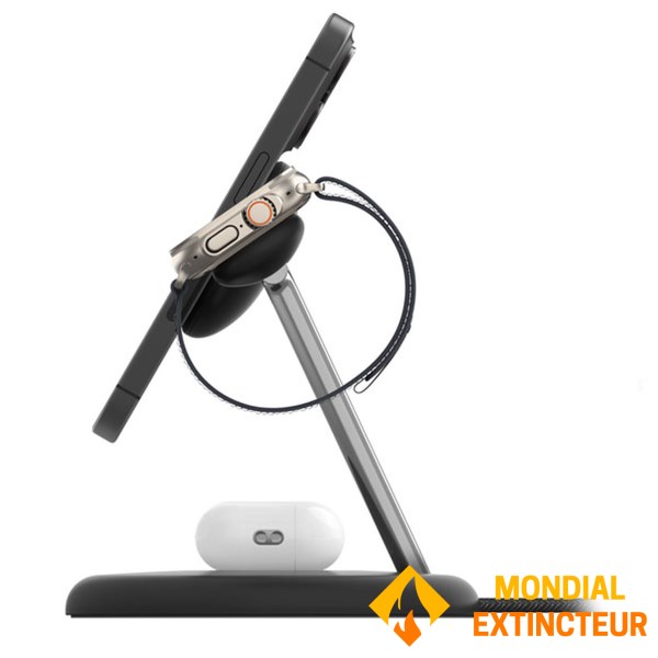 Belkin - Chargeur Magsafe Qi2 3 en 1  Iphone, Airpods et Watch