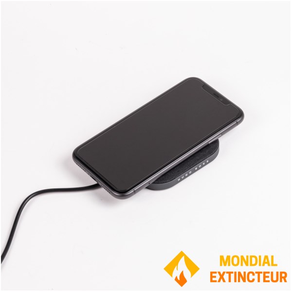 Hugo Boss - Chargeur sans fil Illusion noir chromé