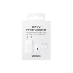 Samsung - Chargeur Secteur 15W - USB/Type C - avec câble