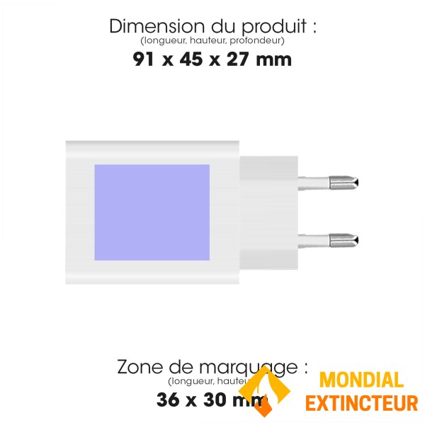 Akashi - Chargeur secteur Power delivery blanc