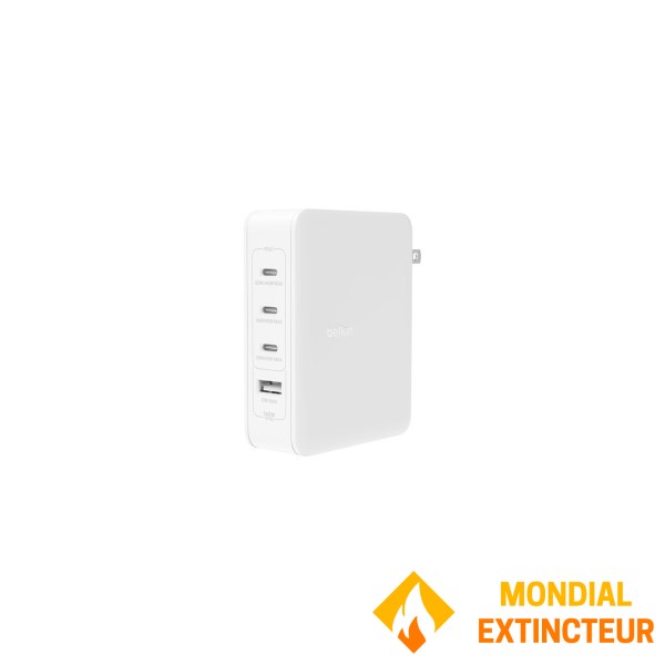 Belkin - Chargeur secteur ULTRA-RAPIDE 3 USB-C + 1 USB-A