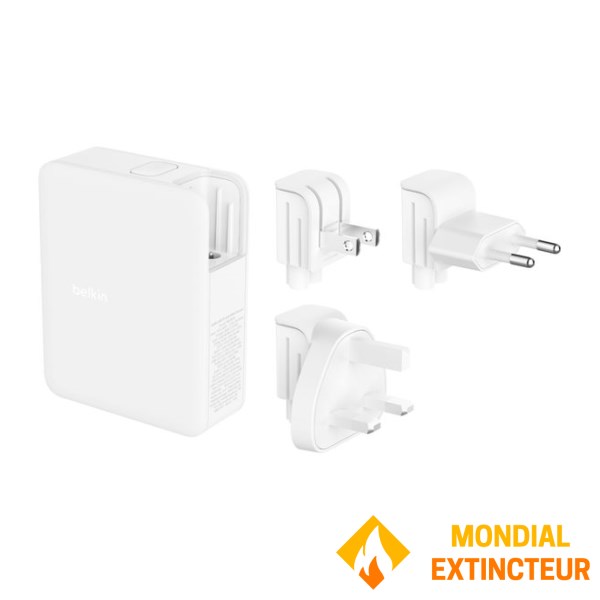Belkin - Chargeur secteur ULTRA-RAPIDE 3 USB-C + 1 USB-A