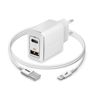 Akashi - Chargeur secteur USB Avec cable USB-C