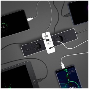 Akashi - Chargeur secteur USB Eco - 4 ports USB