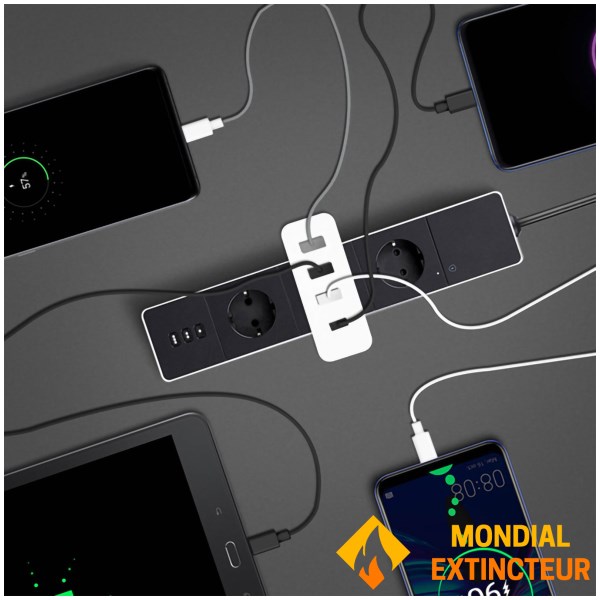 Akashi - Chargeur secteur USB Eco - 4 ports USB