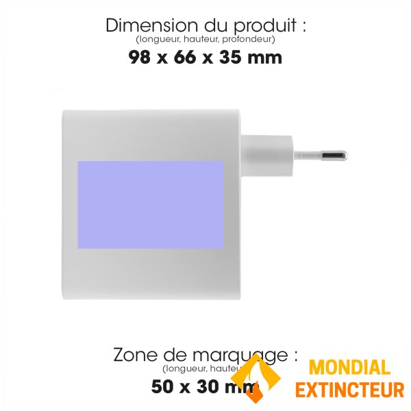 Akashi - Chargeur secteur USB Eco - 4 ports USB